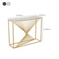 Tavolo accento console glam antico tavolo da console rettangolo in marmo