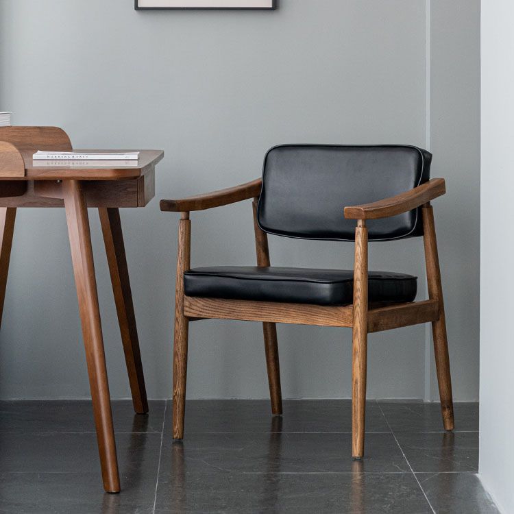 Traditional Style Dining Chairs Kitchen Arm Side Chairs with Wooden Legs Clearhalo ' kitchen&dining_furn' 'Dining Chairs' 'Dining Tables & Seating' 'dining_chair' 'furn' 'furn_dining_chair' 'Furniture' 'furniture_dining_chair' 'Kitchen & Dining Furniture' 'kitchen' 1200x1200_6b2b6402-71f2-4cbc-a7d6-7faf7133da33