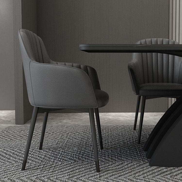 Glam Rectangle Shape Dining Table Sintered Stone Top Standard Dining Table for Kitchen Clearhalo ' dining_table' 'Dining Tables & Seating' 'Dining Tables' 'furn' 'furn_dining_table' 'Furniture' 'furniture_dining_table' 'Kitchen & Dining Furniture' 'kitchen&dining_furn' 'kitchen' 'kitchen_dining_table' 1200x1200_6b2b909c-c48f-40d4-b591-7da63d207639
