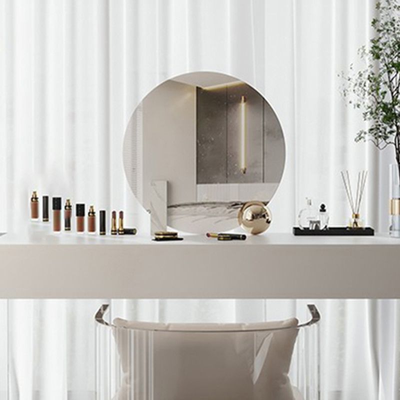 White Slate Top Make-up Vanity with Drawer for Bedroom 29.5" Clearhalo 'Bedroom Furniture' 'furn' 'furn_makeup_vanities' 'Furniture' 'Makeup Vanities' 'makeup_vanities' 1200x1200_6b2ba6fb-9a4f-4864-b5d8-cf0062830dfd