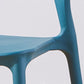 Chaise de salle à manger en plastique moderne meubles côté salle à manger arrière en finition mate pour intérieur