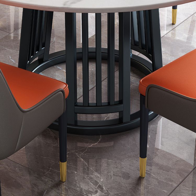 Modern 1/2/7 Pieces Dining Set Round Sintered Stone Dining Table for Dining Room Clearhalo 'Dining Room Sets' 'Dining Tables & Seating' 'dining_room_set' 'furn' 'furn_dining_room_set' 'Furniture' 'furniture_dining_room_set' 'Kitchen & Dining Furniture' 'kitchen&dining_furn' 'kitchen' 1200x1200_6b2cc74f-57f6-4a52-b208-53013aded08c