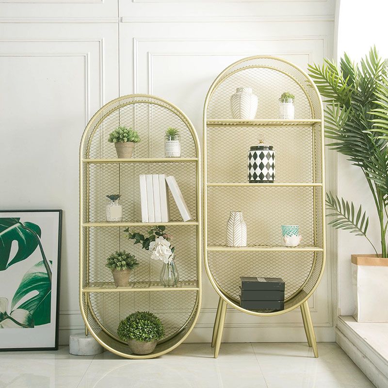 Modern Style Bookcase Closed Back Metal Bookshelf for Home Office