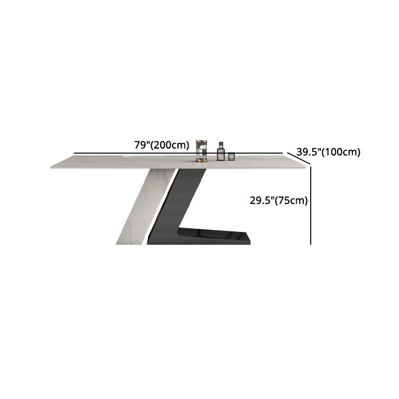 Designer Style 1/4/5/7 Pieces Dinette Set Sintered Stone Dining Room Set Clearhalo 'Dining Room Sets' 'Dining Tables & Seating' 'dining_room_set' 'furn' 'furn_dining_room_set' 'Furniture' 'furniture_dining_room_set' 'Kitchen & Dining Furniture' 1200x1200_6b2fe48c-6746-42e7-a545-aa757ed18b73