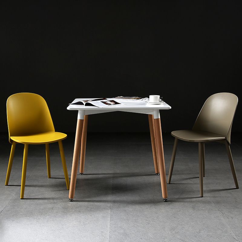Industrial Square Dining Table Wooden Dining Table with 4 Legs for Dining Room Clearhalo ' dining_table' 'Dining Tables & Seating' 'Dining Tables' 'furn' 'furn_dining_table' 'Furniture' 'furniture_dining_table' 'Kitchen & Dining Furniture' 'kitchen&dining_furn' 'kitchen' 'kitchen_dining_table' 1200x1200_6b31d865-257c-4d1c-b863-82c8908c9cdb
