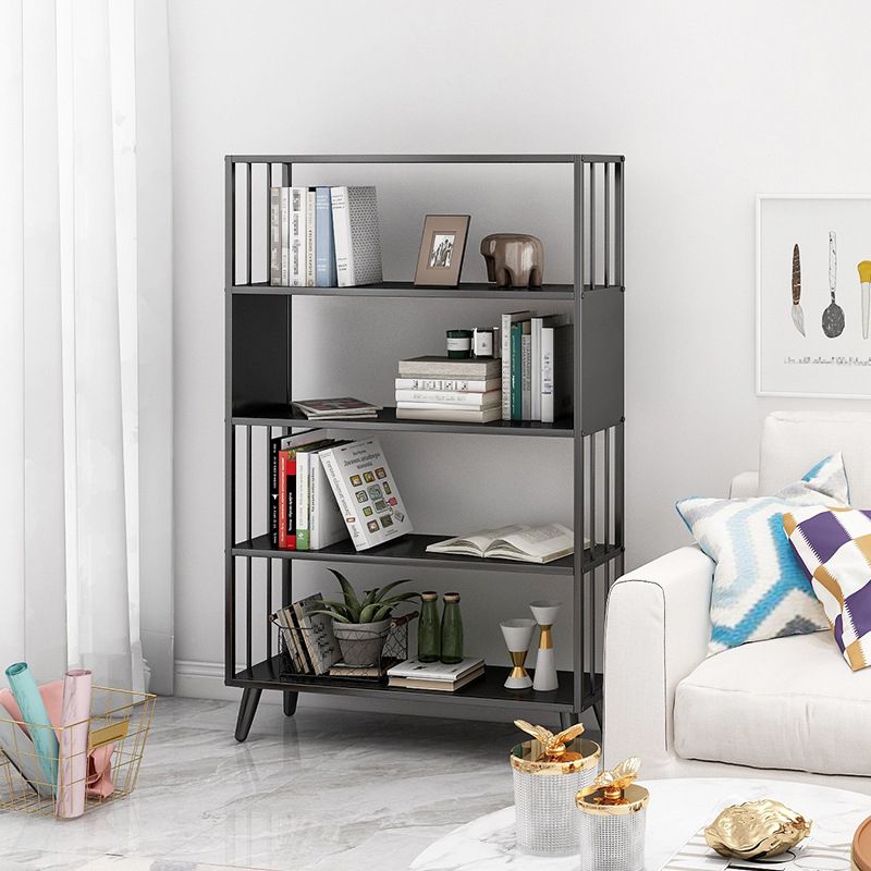 11" W Glam Antique Finish Shelf Bookcase Etagere Metal Bookshelf