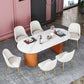 Modern Standard Oval Dining Table Sintered Stone Dining Table for Kitchen Clearhalo ' dining_table' 'Dining Tables & Seating' 'Dining Tables' 'furn' 'furn_dining_table' 'Furniture' 'furniture_dining_table' 'Kitchen & Dining Furniture' 'kitchen&dining_furn' 'kitchen' 'kitchen_dining_table' 1200x1200_6b330876-50af-45cd-9dd3-40cfa253c3db