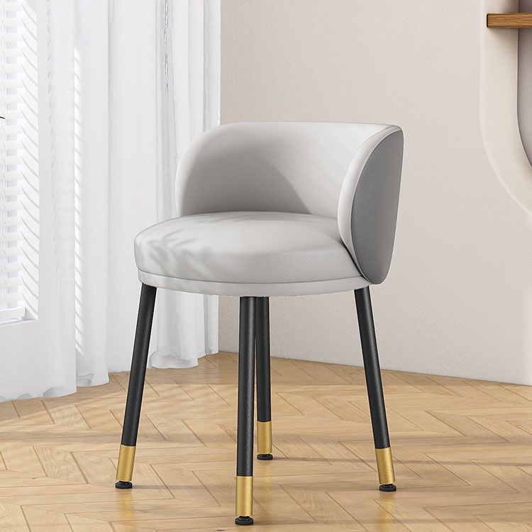 Scandinavian Upholstered Dining Chairs Armless Solid Back Chair Clearhalo 'Dining Chairs' 'Dining Tables & Seating' 'dining_chair' 'furn' 'furn_dining_chair' 'Furniture' 'furniture_dining_chair' 'Kitchen & Dining Furniture' 1200x1200_6b330b93-e779-4b1a-b9ef-bc2aa5a5a67c
