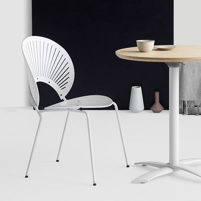 Industrial Style Metal Chair Dining Armless Open Back Chairs for Kitchen Clearhalo 'Dining Chairs' 'Dining Tables & Seating' 'dining_chair' 'furn' 'furn_dining_chair' 'Furniture' 'furniture_dining_chair' 'Kitchen & Dining Furniture' 1200x1200_6b344cc9-530b-4357-b547-2b98acf81a4d