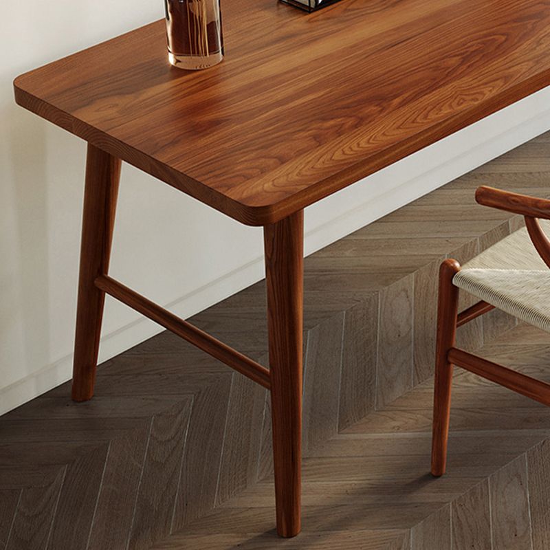 Modern Writing Desk Solid Wood Rectangle Office Desk with H-Base Clearhalo 'furn' 'furn_office_desk' 'Furniture' 'Office Desks' 'Office Furniture' 'office_desk' 1200x1200_6b349490-5145-440e-a97f-d11df3da79e5