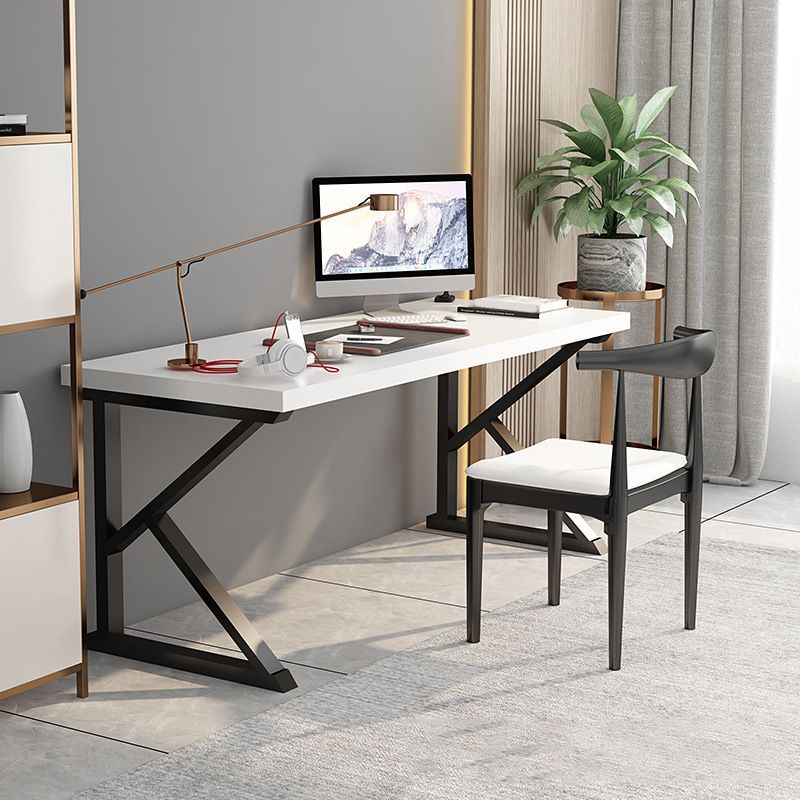 Vast hout rechthoekig schrijfbureau 29,53-inch h-kantoor bureau