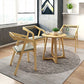 Mesa de comedor de acabado de madera ligera con sillas de madera 1/2/3/4 piezas de comedor moderno