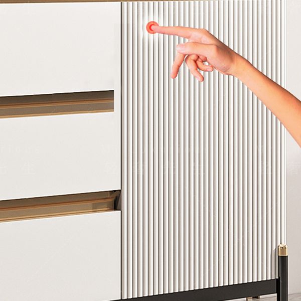 Porte e 3 cassette credenza in pietra in pietra glam sideboard per cucina