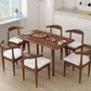 Mesa de comedor de madera maciza Mesa de comedor rectangular para cocina