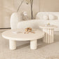 Table basse contemporaine en bois ou table de bout avec 4 pieds