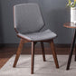 Home Contemporary Side Chair Solid Back Upholstered Wood Dining Room Chair Clearhalo ' kitchen&dining_furn' 'Dining Chairs' 'Dining Tables & Seating' 'dining_chair' 'furn' 'furn_dining_chair' 'Furniture' 'furniture_dining_chair' 'Kitchen & Dining Furniture' 'kitchen' 1200x1200_6b376be8-3041-425f-90c1-7588051271fe