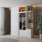 Contemporary Wardrobe Armoire with Garment Rod Wood Wardrobe Closet Clearhalo 'Armoires & Wardrobes' 'armoires_wardrobes' 'Bedroom Furniture' 'furn' 'furn_armoires_wardrobes' 'Furniture' 1200x1200_6b3962e2-9b89-477c-b9ed-c1289812c671