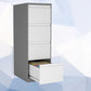 Contemporary File Cabinet Metal Frame Vertical File Cabinet with Lock Office Clearhalo 'Filing Cabinets' 'filling_cabinets' 'furn' 'furn_filling_cabinets' 'Furniture' 'Office Furniture' 1200x1200_6b3b1983-ab37-44d3-beb9-a74ba3cf8212