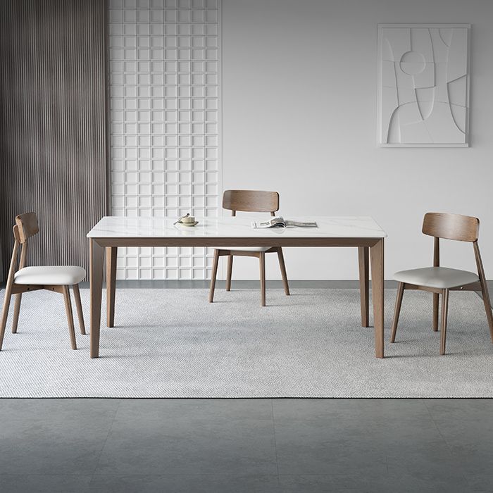 Rectangle Medieval Modern Dining Table Sintered Stone Table with 4 Wood Legs Clearhalo ' dining_table' 'Dining Tables & Seating' 'Dining Tables' 'furn' 'furn_dining_table' 'Furniture' 'furniture_dining_table' 'Kitchen & Dining Furniture' 'kitchen&dining_furn' 'kitchen' 'kitchen_dining_table' 1200x1200_6b3cac94-3953-41c0-ad0e-7665da9deb1a