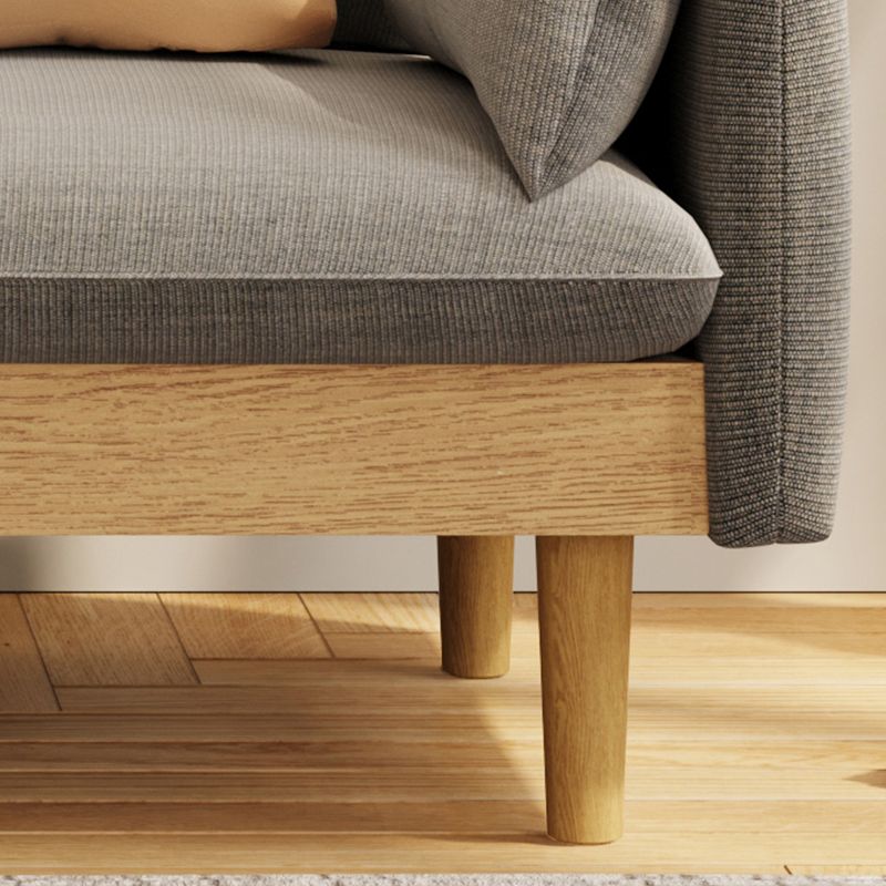 Contemporary Cotton Pillow Top Arm Sofa 29.53"High Loose Back Slipcovered Sofa Clearhalo 'furn' 'furn_sofas' 'Furniture' 'furniture_sofas' 'kitchen' 'kitchen_sofas' 'Living Room Furniture' 'Sofa' 'sofas' 1200x1200_6b3de2aa-a8df-41f4-b157-d83bda2e0629