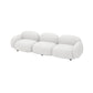 Modern Sofa with Tight Back and Square Arm for Living Room 27.56" High