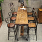 Industrial Bar Table Rectangle Solid Wood Pub Table for Outdoor Clearhalo 'Bar Furniture' 'Bar Tables' 'bar_tables' 'furn' 'furn_bar_tables' 'Furniture' 'Kitchen & Dining Furniture' 1200x1200_6b4125e6-037a-4a36-bdc2-086ad8903922