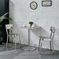 Industrial Dining Room Table Stainless Steel Table with Pedestal Table Clearhalo ' dining_table' 'Dining Tables & Seating' 'Dining Tables' 'furn' 'furn_dining_table' 'Furniture' 'furniture_dining_table' 'Kitchen & Dining Furniture' 'kitchen&dining_furn' 'kitchen' 'kitchen_dining_table' 1200x1200_6b41b20f-750d-4a55-9048-da6e9c5a1e5c