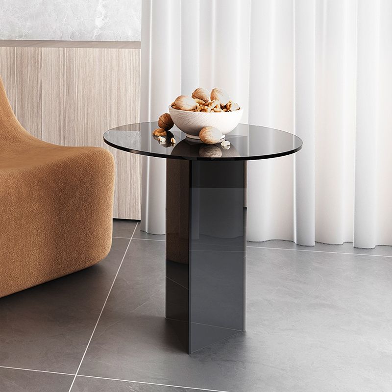 Tavolo laterale Glam largo da 19 "Cleat Acrilico Accento laterale Accento