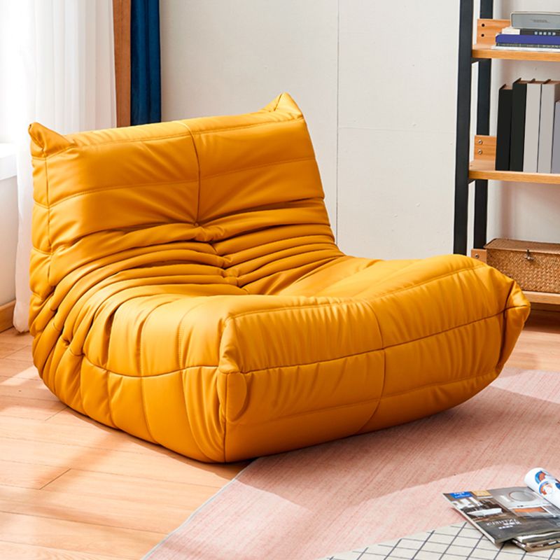 Modern Sewn Pillow Back Chair Solid Color Upholstered Armless Chair Clearhalo 'Accent Chairs' 'accent_chairs' 'Chairs & Seating' 'furn' 'furn_accent_chairs' 'Furniture' 'Living Room Furniture' 1200x1200_6b44a88f-cb6c-4175-a2e4-18df442f8390