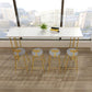 Glam Style Rectangle Counter Set 1/5 Pieces Solid Wood Bistro Set Clearhalo 'Bar Furniture' 'furn' 'furn_home_bar_bar_sets' 'Furniture' 'Home Bars & Bar Sets' 'home_bar_bar_sets' 'Kitchen & Dining Furniture' 1200x1200_6b44ac92-2829-4e94-a7ee-af082271aeb8
