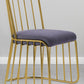 Glam Metal Dining Room Chair Windsor Back Side Chair for Home Use