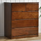 Brown Solid Wood Accent Chest with Drawers 16.92" Wide Contemporary Chest