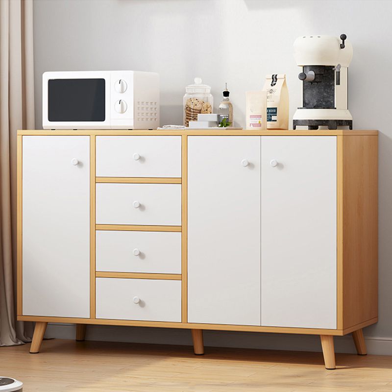 Sideboard in legno ingegnerizzato contemporaneo con cassetti e conservazione