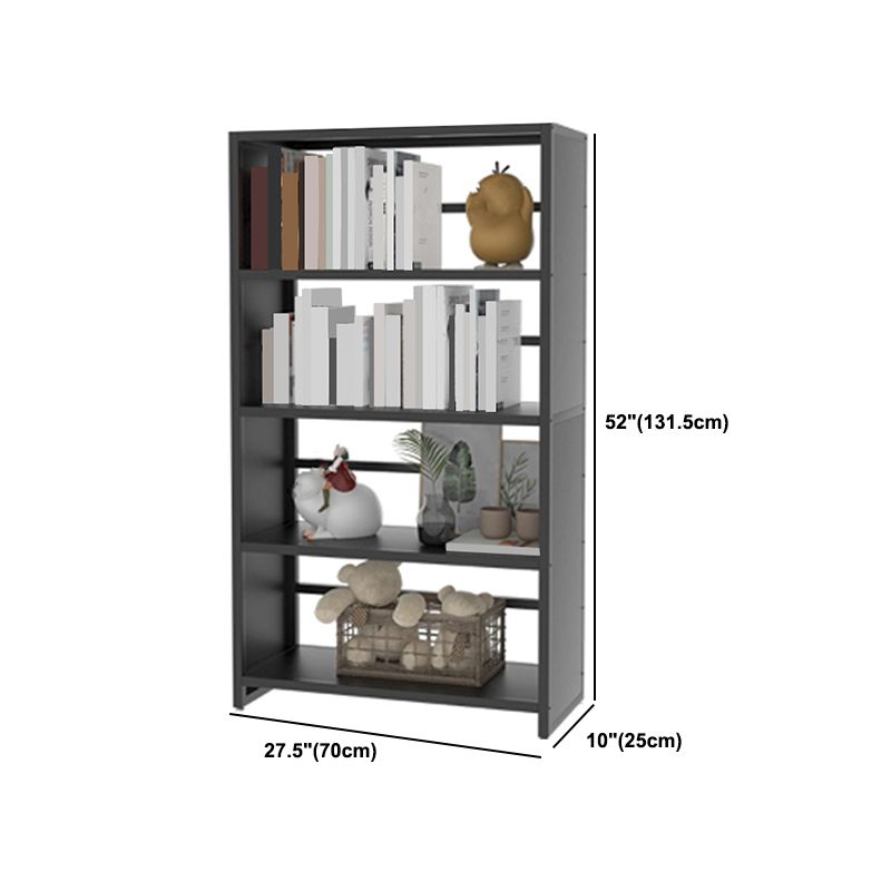 Scaffali di libri aperti da 10 "a livello standard e acciaio con ripiani rettangolari