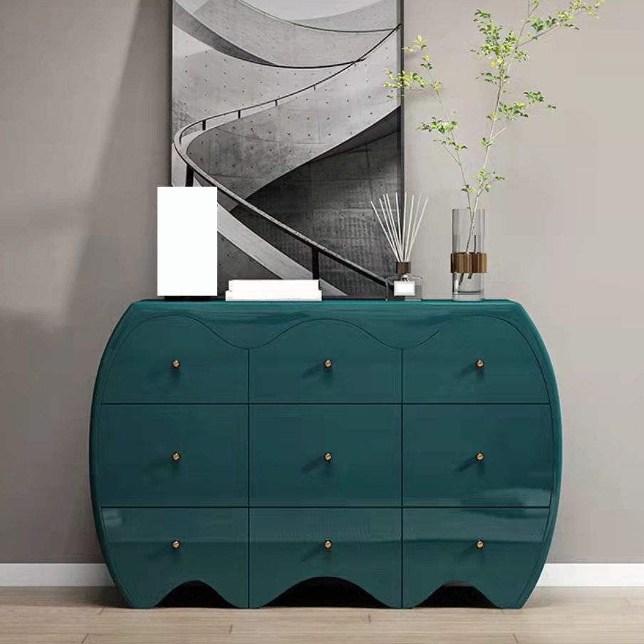 Cómoda clásica con 9 cajones, 15,6 pulgadas de ancho