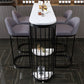 White Modern Style Bar Table in Faux Marble and Metal Specialty Coffee Shop Bar Table Clearhalo 'Bar Furniture' 'Bar Tables' 'bar_tables' 'furn' 'furn_bar_tables' 'Furniture' 'furniture_bar_tables' 'Kitchen & Dining Furniture' 1200x1200_6b4a7725-41df-4b33-ae8c-7d5689cd4c38