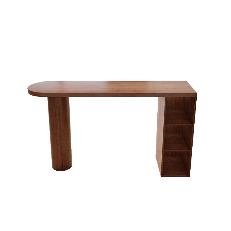 Tavolo da bar in stile contemporaneo da bar in legno solido scrivania con scaffale