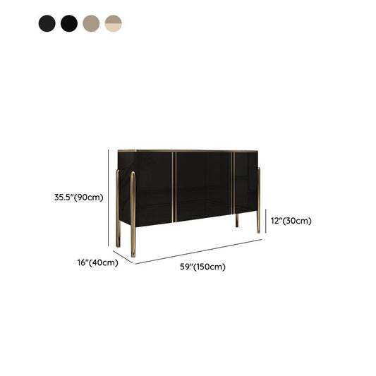 Cuffet in pietra Sideboard a buffet da pranzo in stile contemporaneo con armadi