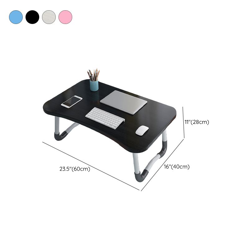 Folding Writing Desk Irregular Shape Task Desks with 2-Legs in White/Blue/Pink/Natural Clearhalo 'furn' 'furn_office_desk' 'Furniture' 'Office Desks' 'Office Furniture' 'office_desk' 1200x1200_6b4e7eba-2d67-4b87-88af-a465afdec9fe