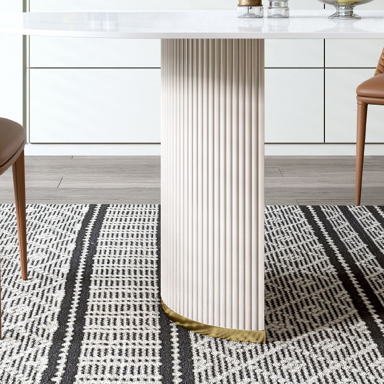 Table à manger standard ovale glamour