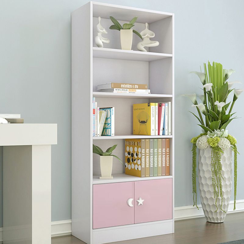 Contemporary Standard Bookshelf Wooden Closed Back Bookcase with Rectangular Shelves Clearhalo 'Bookcases' 'furn' 'furn_bookcases' 'Furniture' 'Office Furniture' 1200x1200_6b4f35a3-57a8-4462-91a3-bb2fc8fcbcb1