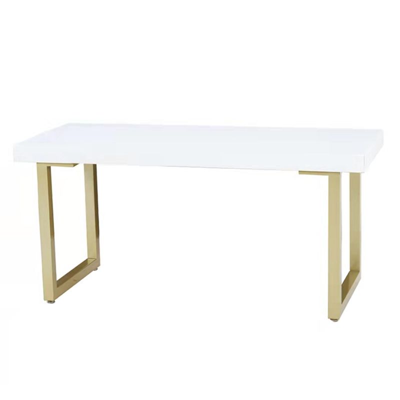 Set da pranzo in legno in solido bianco 1/5 pezzi set di dinette contemporanea