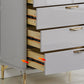 Bedroom Glam Storage Chest Stone 16"Wide Chest in Gray with Drawers Clearhalo 'Bedroom Furniture' 'Dressers & Chests' 'dressers_chests' 'furn' 'furn_dressers_chests' 'Furniture' 1200x1200_6b505248-dc0f-4646-8799-2ef0aa834510