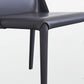 Contemporary Design Armless Side Chairs Leather Solid Back Dining Side Chair