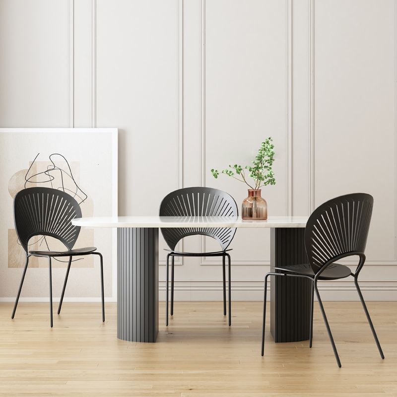 Solid Wood Contemporary Double Pedestal Dining Table Sintered Stone Table for Dining Room Clearhalo ' dining_table' 'Dining Tables & Seating' 'Dining Tables' 'furn' 'furn_dining_table' 'Furniture' 'furniture_dining_table' 'Kitchen & Dining Furniture' 'kitchen&dining_furn' 'kitchen' 'kitchen_dining_table' 1200x1200_6b51f505-f3a9-4d13-a143-dd3d33cacb76