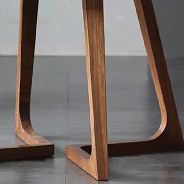 Solid Wood Double Pedestal Dinette Table Simplicity Dining Table Round for Home Clearhalo ' dining_table' 'Dining Tables & Seating' 'Dining Tables' 'furn' 'furn_dining_table' 'Furniture' 'furniture_dining_table' 'Kitchen & Dining Furniture' 'kitchen&dining_furn' 'kitchen' 'kitchen_dining_table' 1200x1200_6b52e619-51e9-4906-9aa1-055877133692