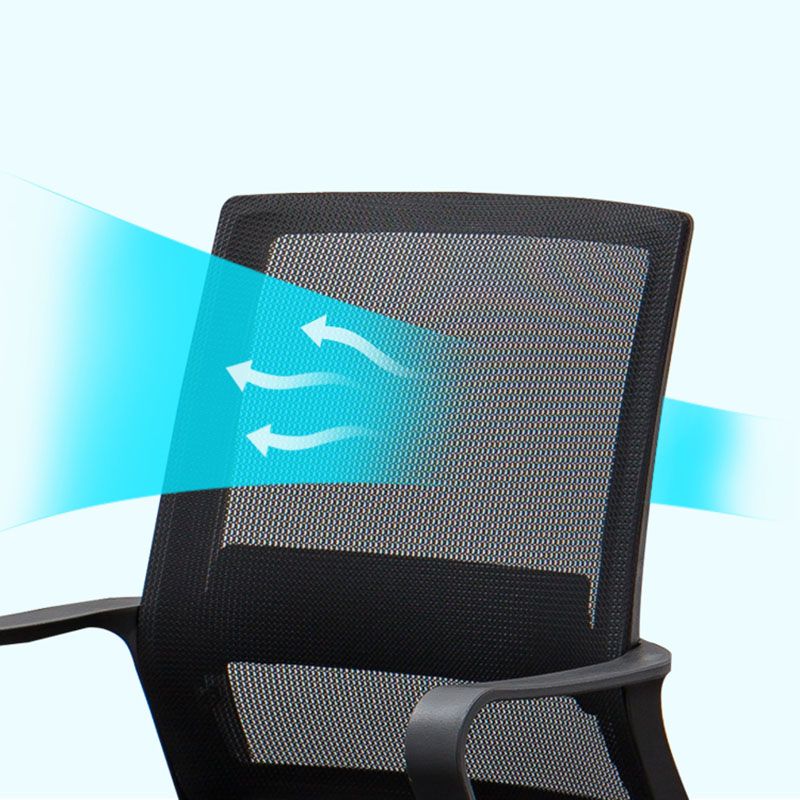 Mesh Desk Chair with Fixed Arms Contemporary Ergonomic Office Chair Clearhalo 'furn' 'furn_office_chair' 'Furniture' 'Office Chairs' 'Office Furniture' 'office_chair' 1200x1200_6b53d873-07ac-4d91-af03-c7d8f349891e