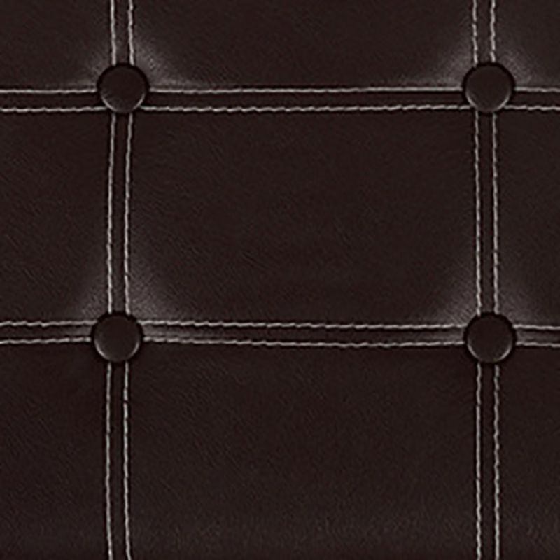 Ottomano in pelle finta alla moda semplice trapunpolo rossi con il rettangolo