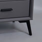 Two Drawer Solid Color Wood Nightstand 19.2"Tall Night Table Clearhalo 'Bedroom Furniture' 'furn' 'furn_night_stand' 'Furniture' 'night_stand' 'Nightstands' 1200x1200_6b544a1d-819a-4dfd-90f9-ba84b0e02259
