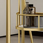Glam Style 1/2/3 Pieces Bar Table Set Rectangle Stone Bar Table with Metal High Stools Clearhalo 'Bar Furniture' 'furn' 'furn_home_bar_bar_sets' 'Furniture' 'Home Bars & Bar Sets' 'home_bar_bar_sets' 'Kitchen & Dining Furniture' 1200x1200_6b573a0d-00d7-4702-8b80-e5c118ad4bd6